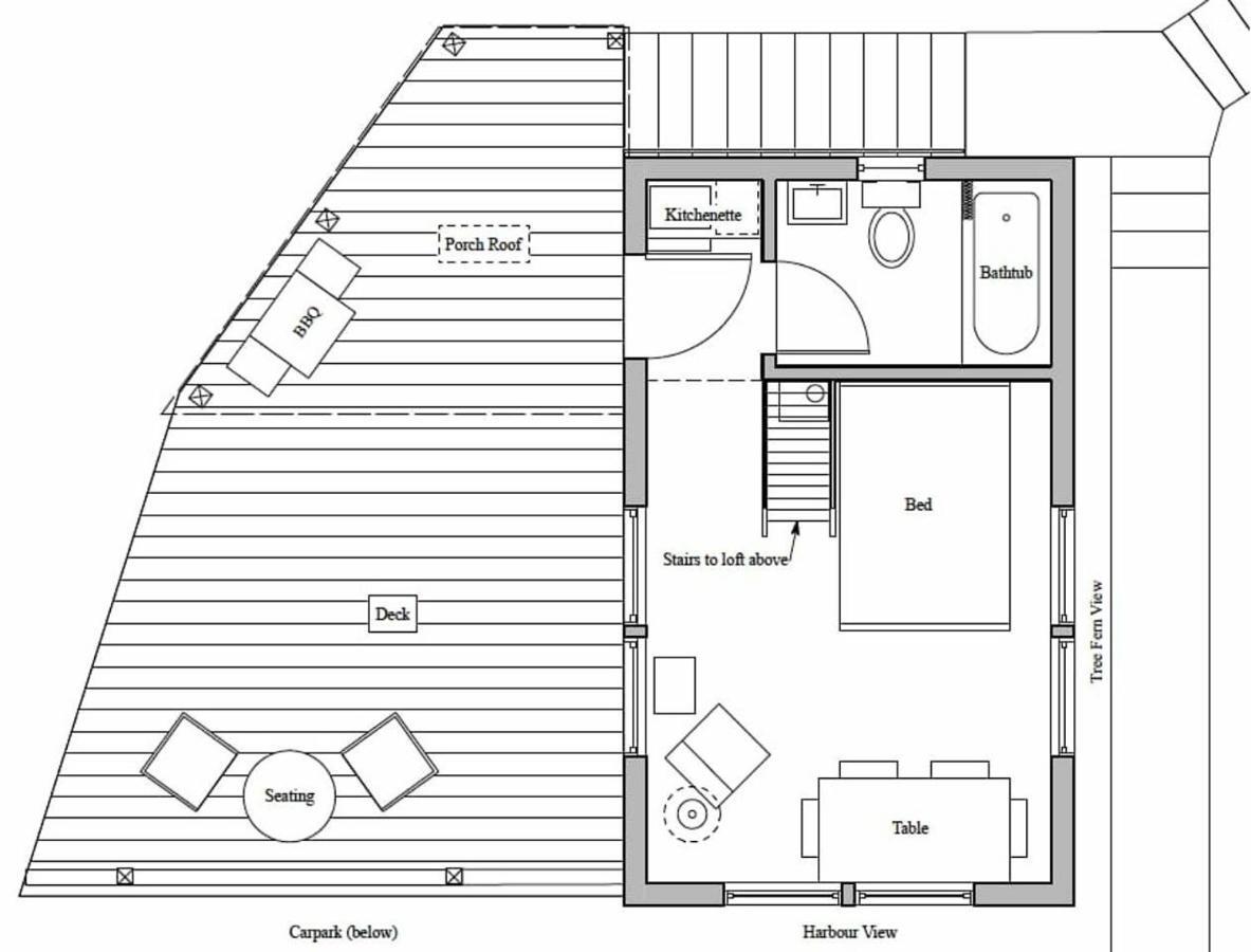 Hotel Tiny House In The Sky Dunedin Esterno foto